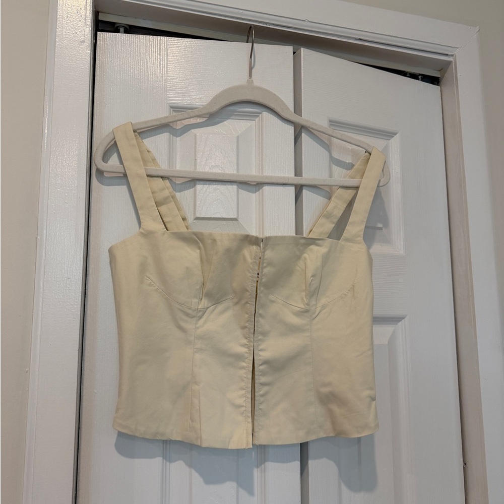 NWT Orseund Iris Cream Bustier Top size S - Picture 2 of 8